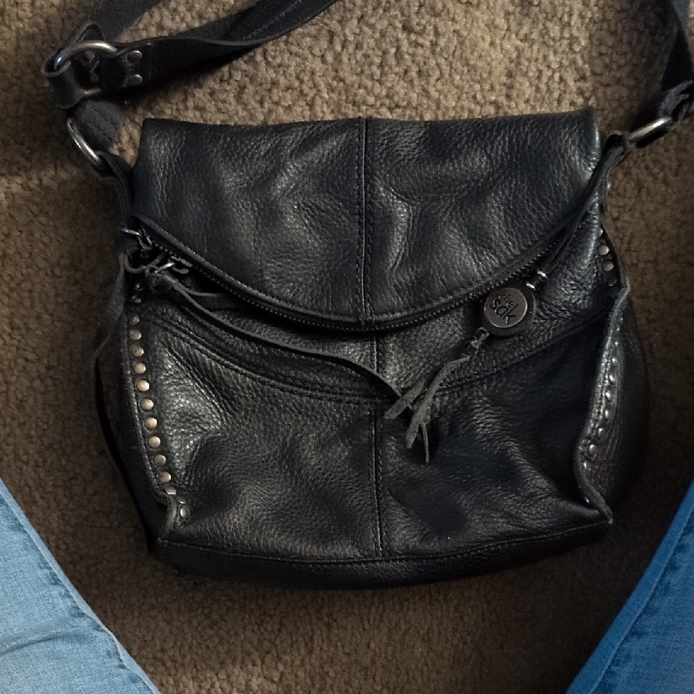 Black Leather Crossbody Bag The sak Brand